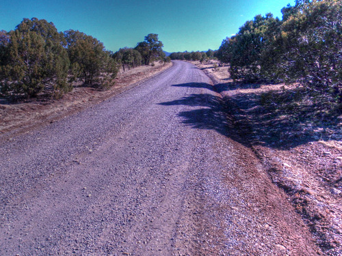 Riding up the gravely Spine of the Great Divide.